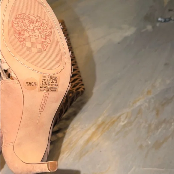 Vince Camuto Kellianna Tan Leather Gladiator Heels | Size 7.5 | NEW - Picture 3 of 8